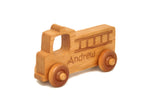 Wooden Toy Fire Truck, Personalized Toy Car,  Push Toy, Personalized Gift, Custom Toy, Baby Shower, Birthday Gift
