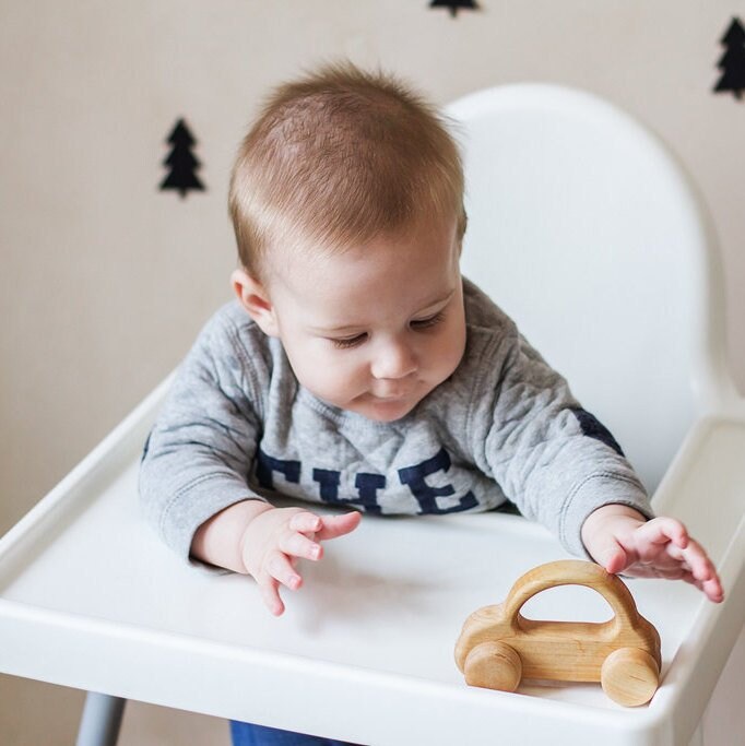 Wooden toy car | Wood hand push toy car | Push mini car | Pretend play gift Made in Ukraine