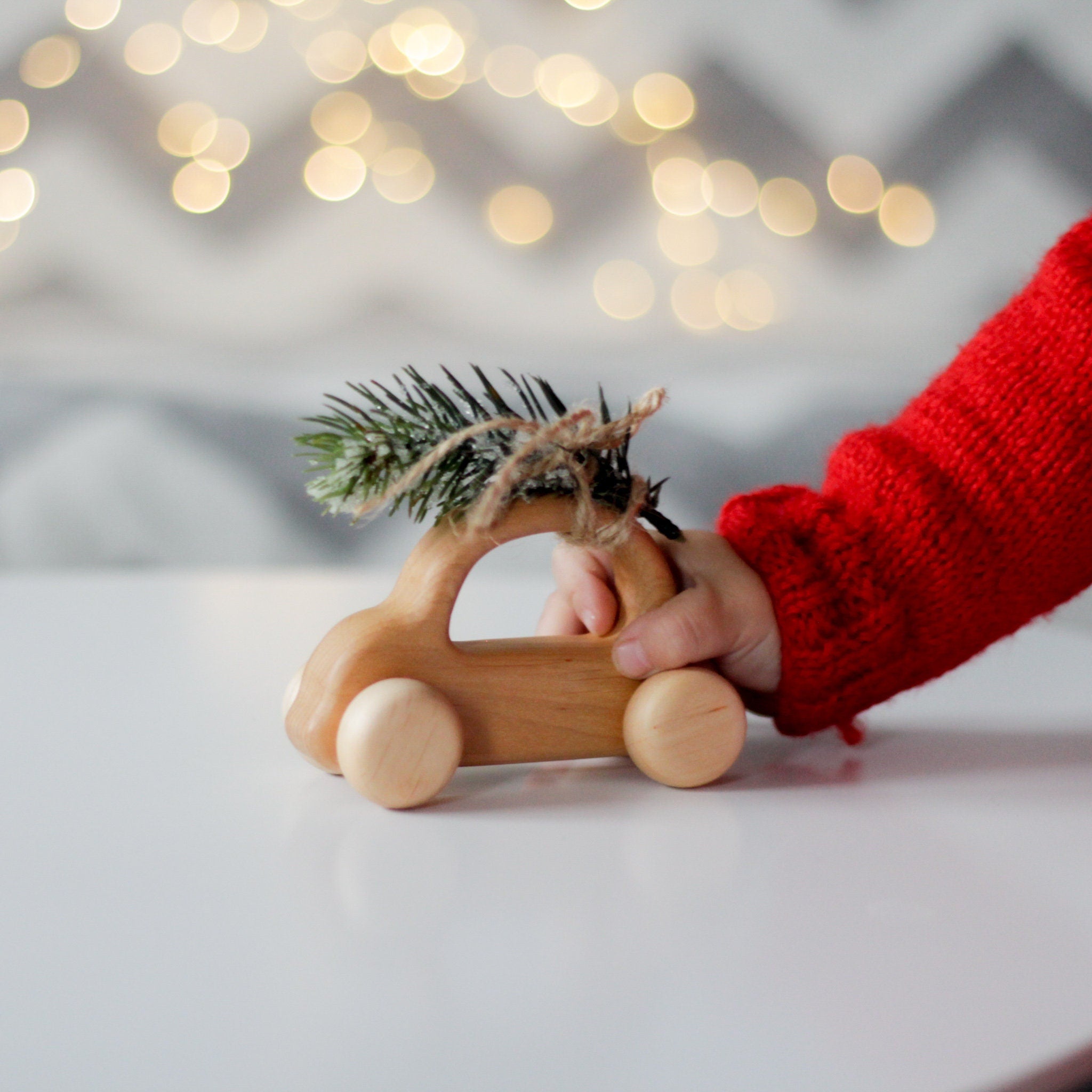 Wooden toy car | Wood hand push toy car | Push mini car | Pretend play gift Made in Ukraine