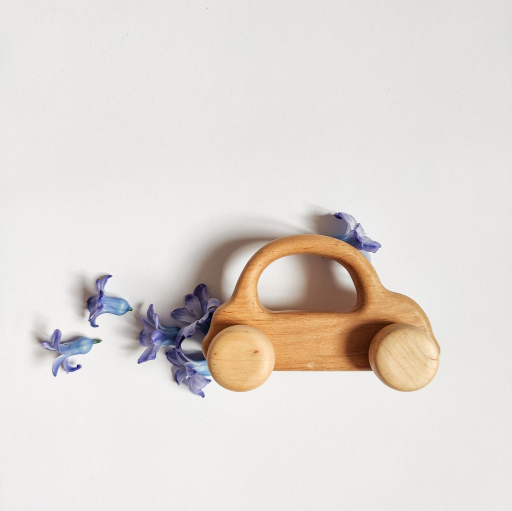 Wooden toy car | Wood hand push toy car | Push mini car | Pretend play gift Made in Ukraine