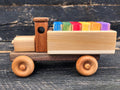 Wooden Toy Truck w/Colored Blocks