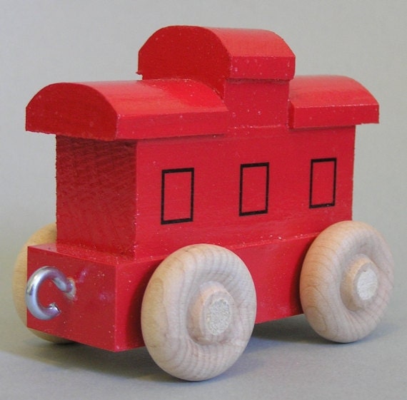 Wooden Toy Caboose