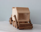 Wooden car Garbage truck: Montessori Waldorf Toys, Push car on wheels for toddler, Kids Birthday gift, Pretend play from Ukraine shops