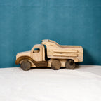 Personalized Wooden Dump Truck Construction Toy, Custom Name Engraving Car, Truck Driver Gift, Montessori-Inspired, Gift for Toddlers