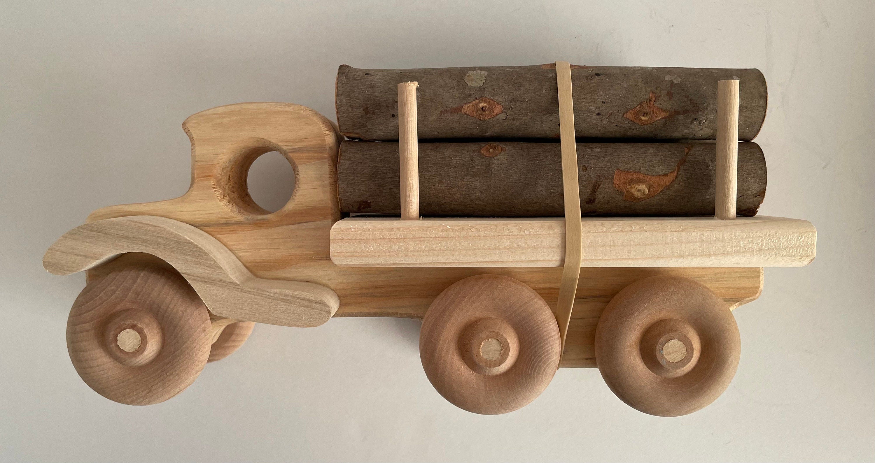 Log Truck Wooden Toy