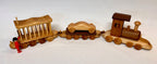 Piggyback train toy wooden train toy heirloom hardwood