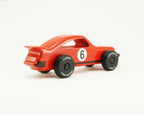 Red Wooden Toy Car Gift, CL 03 Personalized toy, Inspired by the Porsche 911 German Sports Car