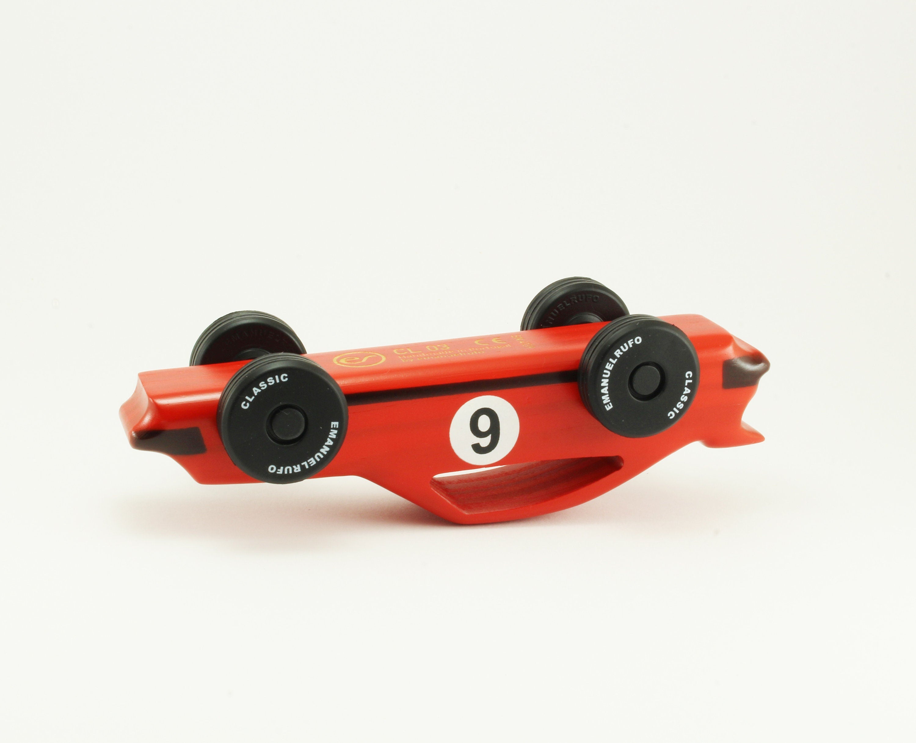 Red Wooden Toy Car Gift, CL 03 Personalized toy, Inspired by the Porsche 911 German Sports Car