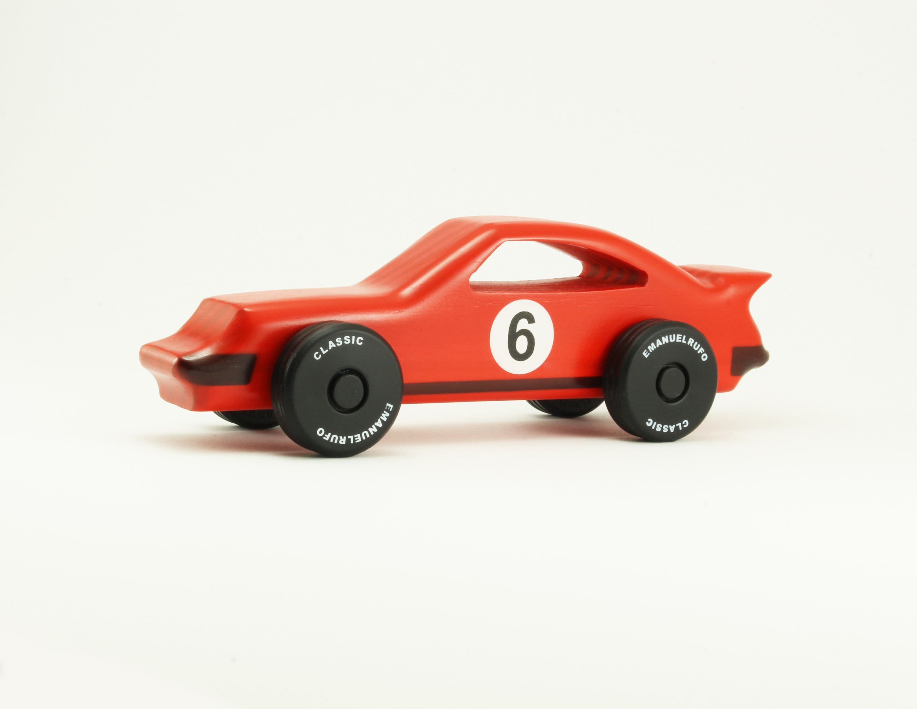 Red Wooden Toy Car Gift, CL 03 Personalized toy, Inspired by the Porsche 911 German Sports Car