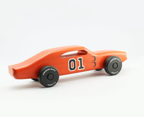 Handcrafted CL 08 Wooden Toy Car - Classic American Muscle Car Inspired - Eco-Friendly, Vintage-Style Play Vehicle for Kids