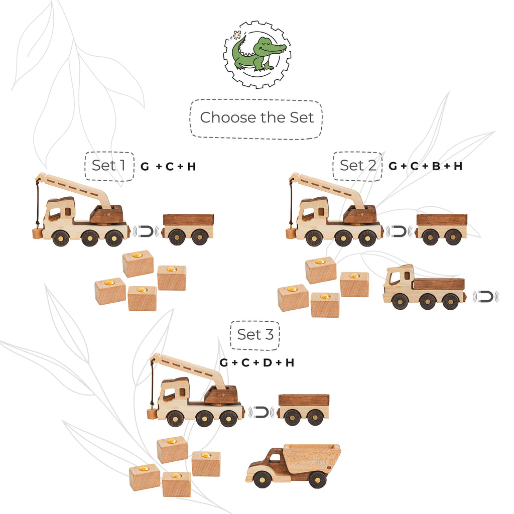 Handmade Wooden Dump Truck Toy Birthday Gift For Children Best Toys For Boys Eco-friendly Construction Vehicles for Kids Pretend Play