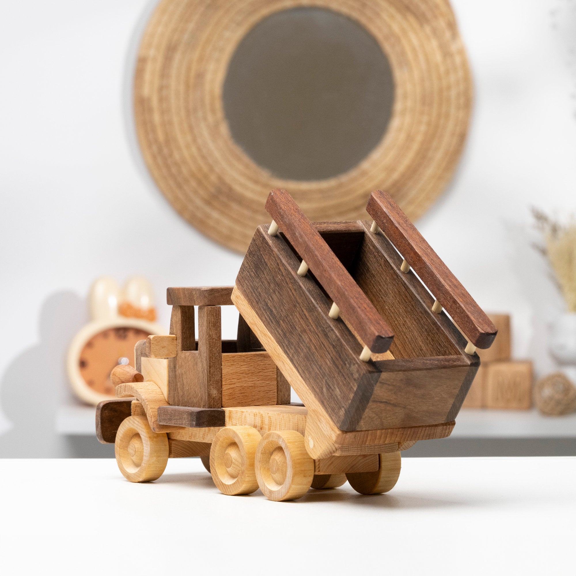 Farm Wooden Dump Truck Toy / PERSONALIZED