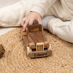 Wooden Retro Car with Name, Handmade Toys for Kids, Baby Birthday Gift / HANDMADE