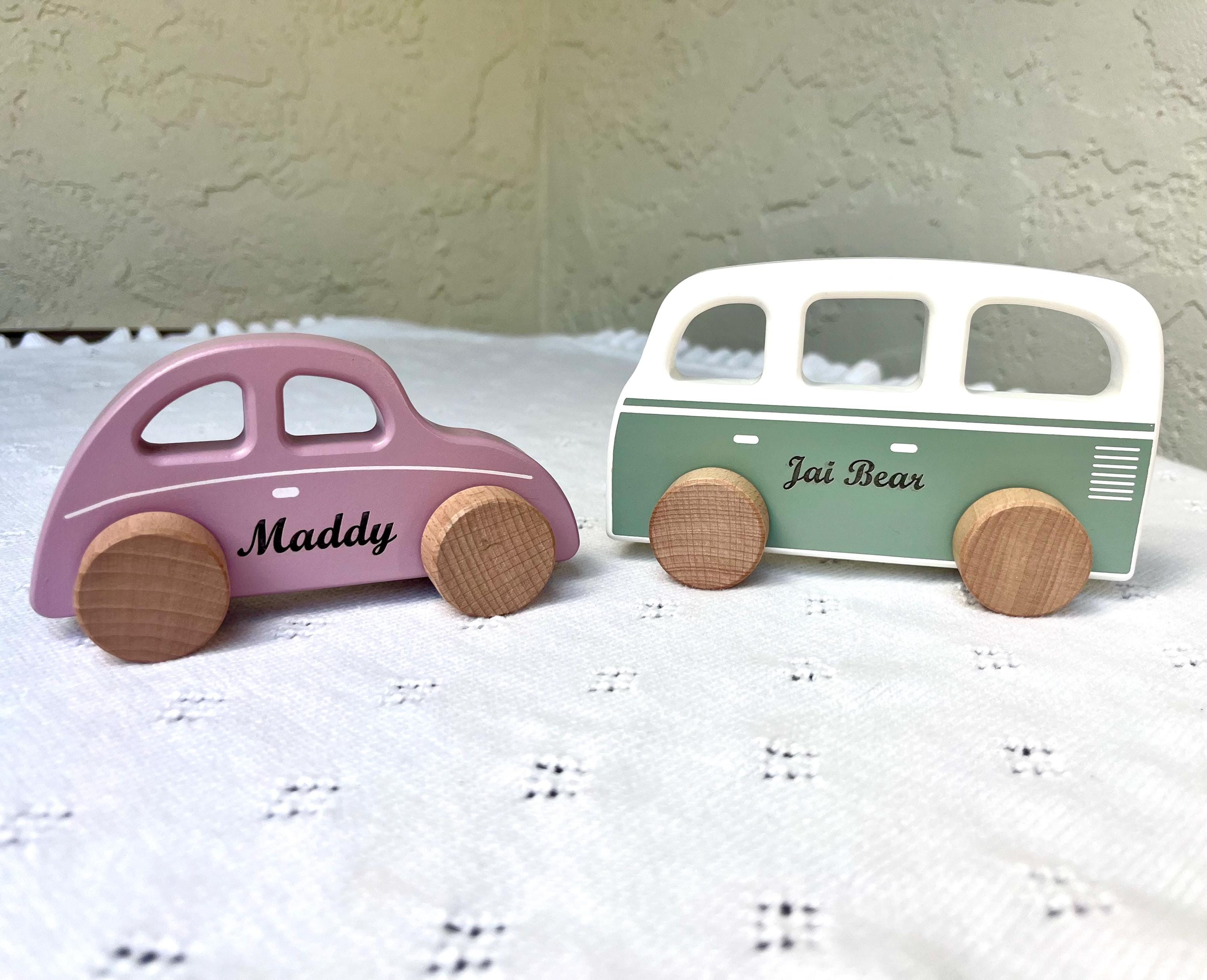 Personalized Wooden Toy Car for Toddlers, First Birthday Gift, Baby Shower Gift, Cars With Names, Personalized Gift For Kids,First Christmas
