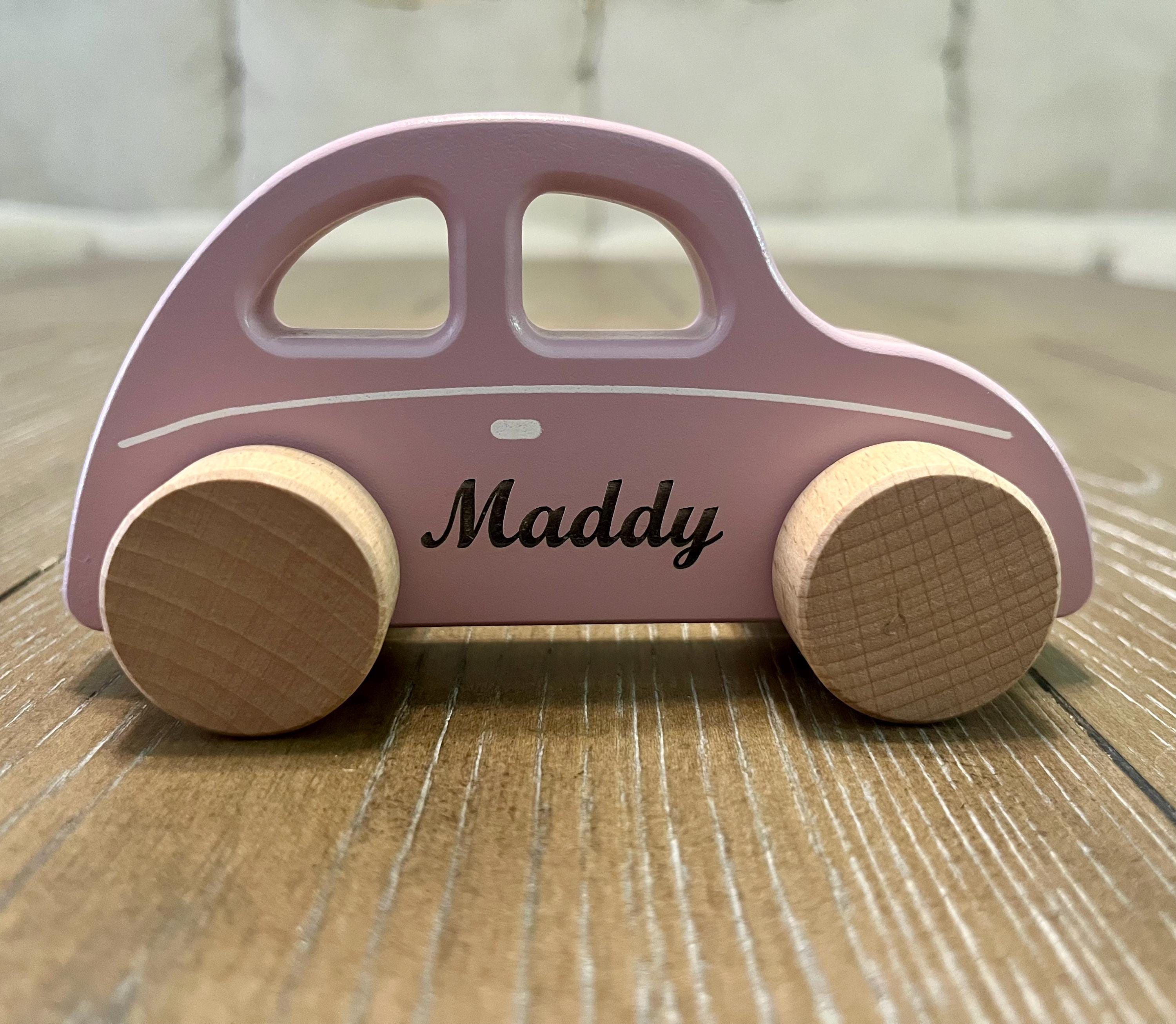 Personalized Wooden Toy Car for Toddlers, First Birthday Gift, Baby Shower Gift, Cars With Names, Personalized Gift For Kids,First Christmas