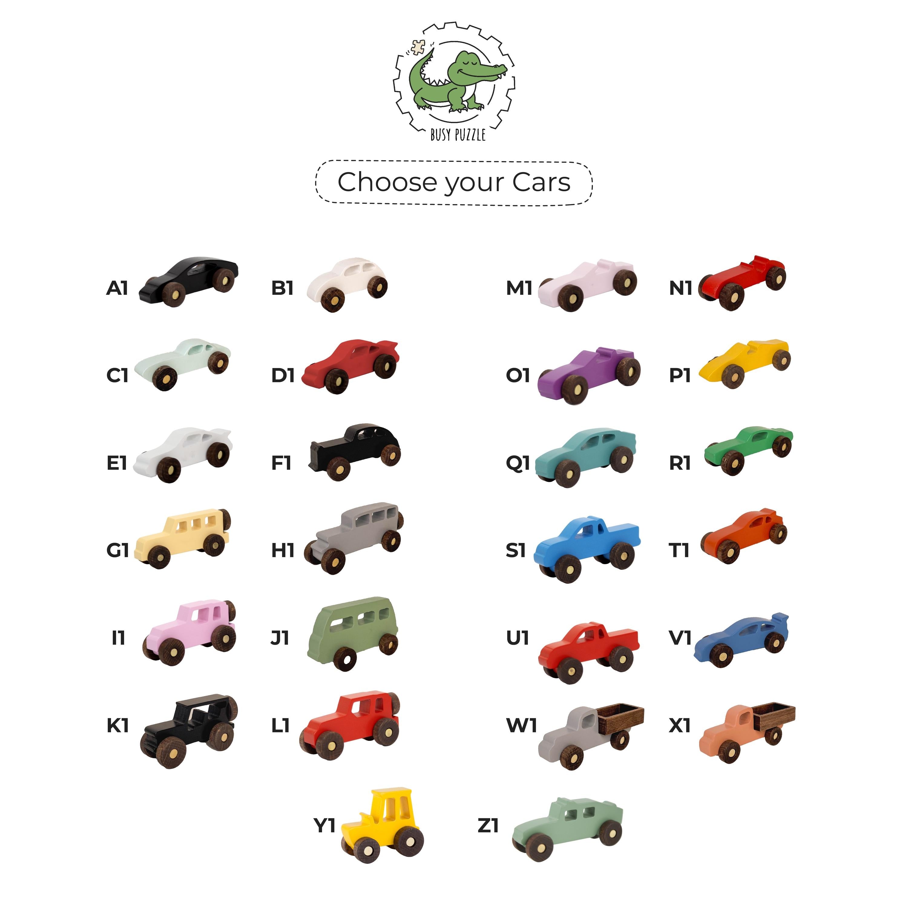 Collect Wooden Cars With Names, Sensory Toys For Toddlers, Baby Birthday Gift, Wooden Truck Toy, Personalized Gift For Kids, First Christmas