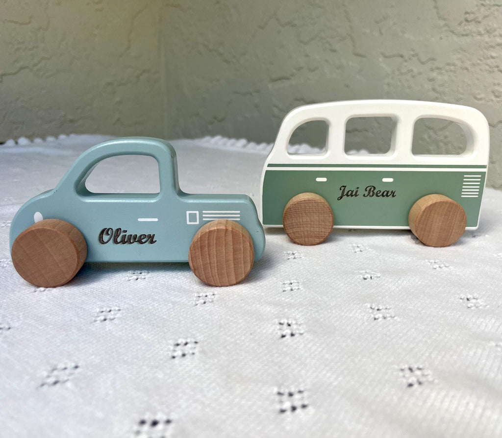 Personalized Wooden Toy Car for Toddlers, First Birthday Gift, Baby Shower Gift, Cars With Names, Personalized Gift For Kids,First Christmas