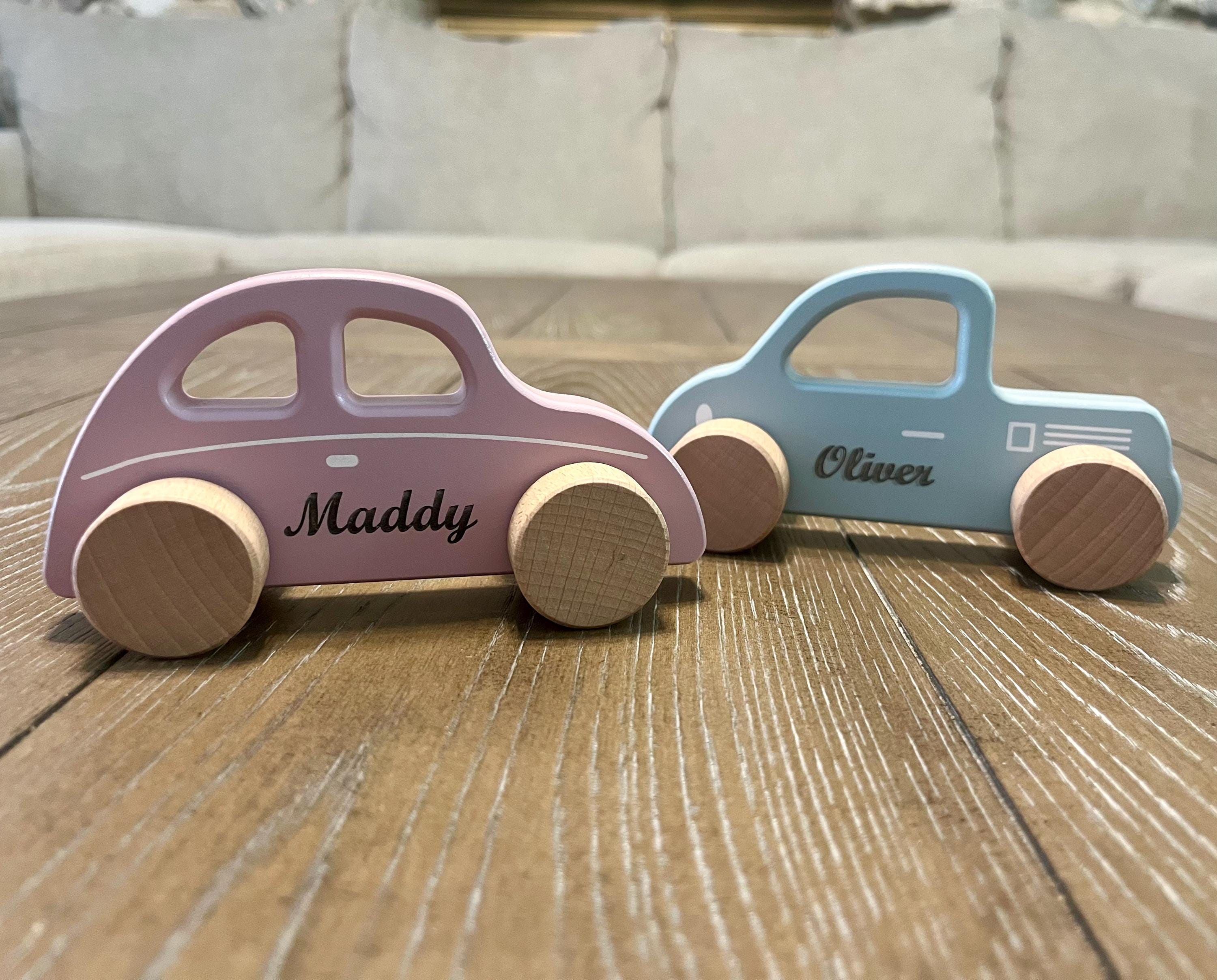 Personalized Wooden Toy Car for Toddlers, First Birthday Gift, Baby Shower Gift, Cars With Names, Personalized Gift For Kids,First Christmas