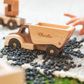 Handmade Wooden Dump Truck Toy Birthday Gift For Children Best Toys For Boys Eco-friendly Construction Vehicles for Kids Pretend Play