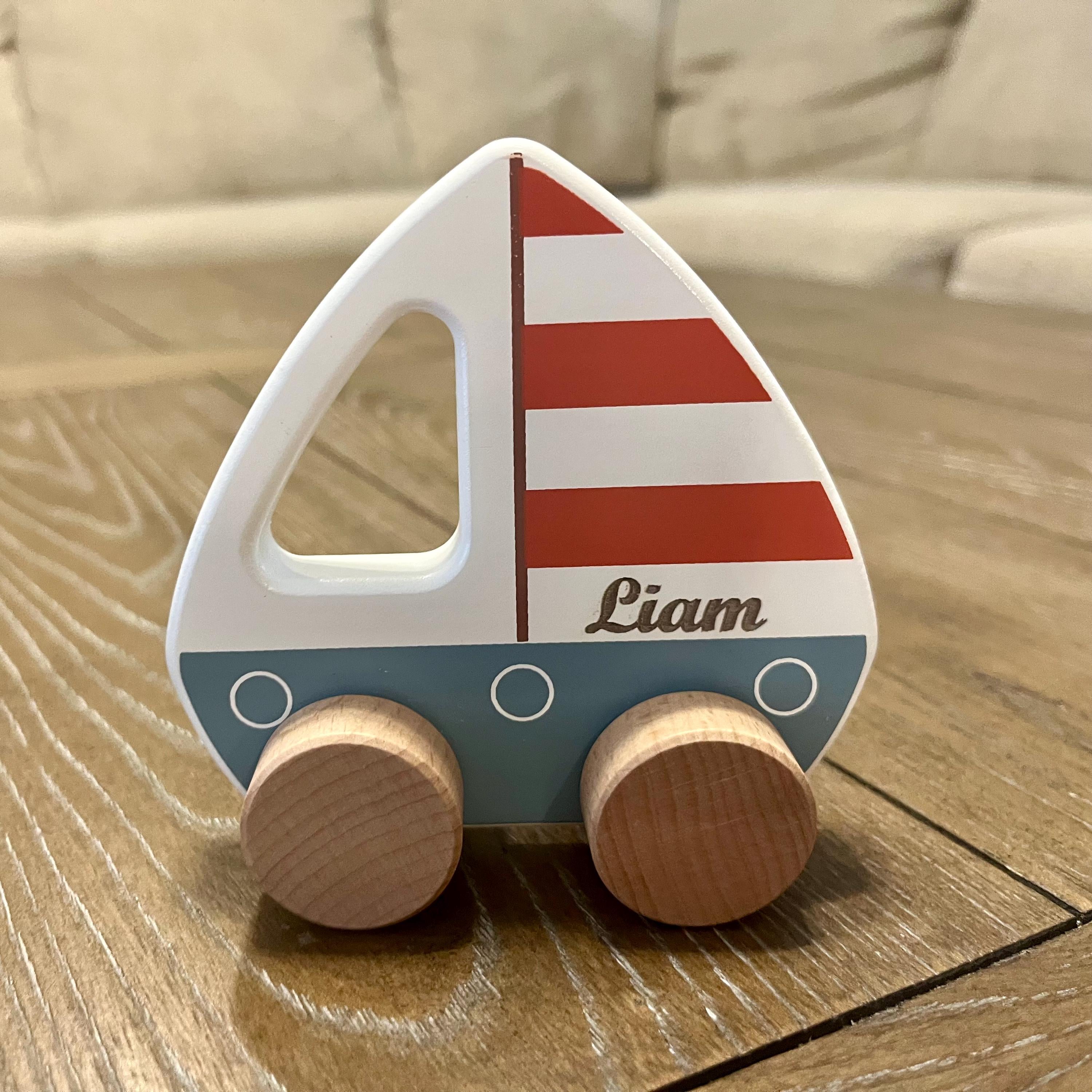 Personalized Wooden Toy Car for Toddlers, First Birthday Gift, Baby Shower Gift, Cars With Names, Personalized Gift For Kids,First Christmas