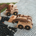 Handmade Wooden Dump Truck Toy Birthday Gift For Children Best Toys For Boys Eco-friendly Construction Vehicles for Kids Pretend Play