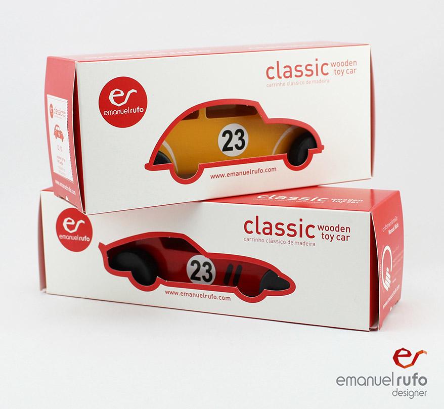 Handcrafted CL 08 Wooden Toy Car - Classic American Muscle Car Inspired - Eco-Friendly, Vintage-Style Play Vehicle for Kids