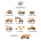 Handmade Wooden Dump Truck Toy Birthday Gift For Children Best Toys For Boys Eco-friendly Construction Vehicles for Kids Pretend Play