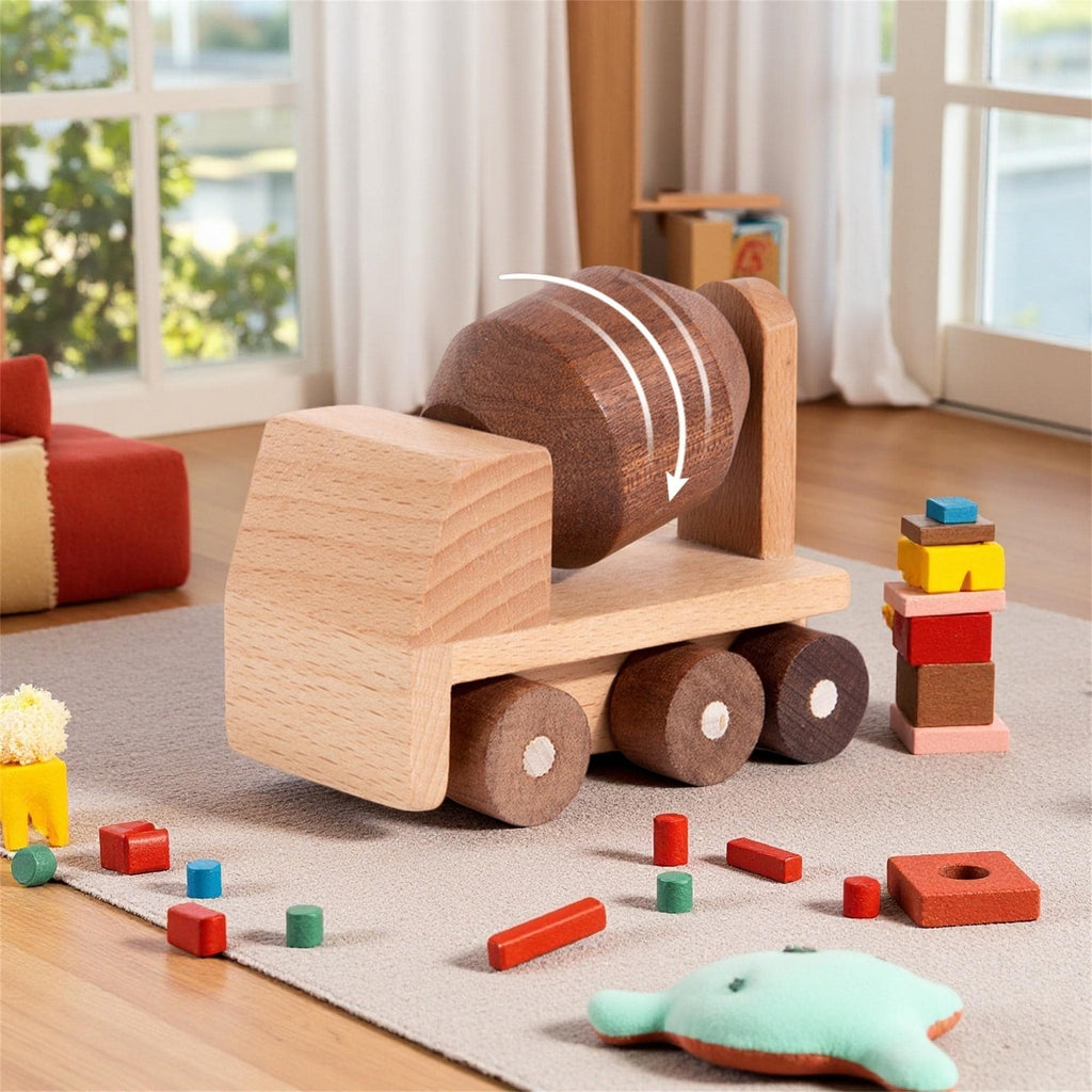 Personalised Wooden Engineering Vehicles | Montessori Wooden Toddler Toys | Custom Children’s Gifts