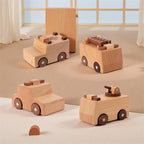 Personalised Wooden Engineering Vehicles | Montessori Wooden Toddler Toys | Custom Children’s Gifts