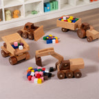 Personalised Wooden Engineering Vehicles | Montessori Wooden Toddler Toys | Custom Children’s Gifts